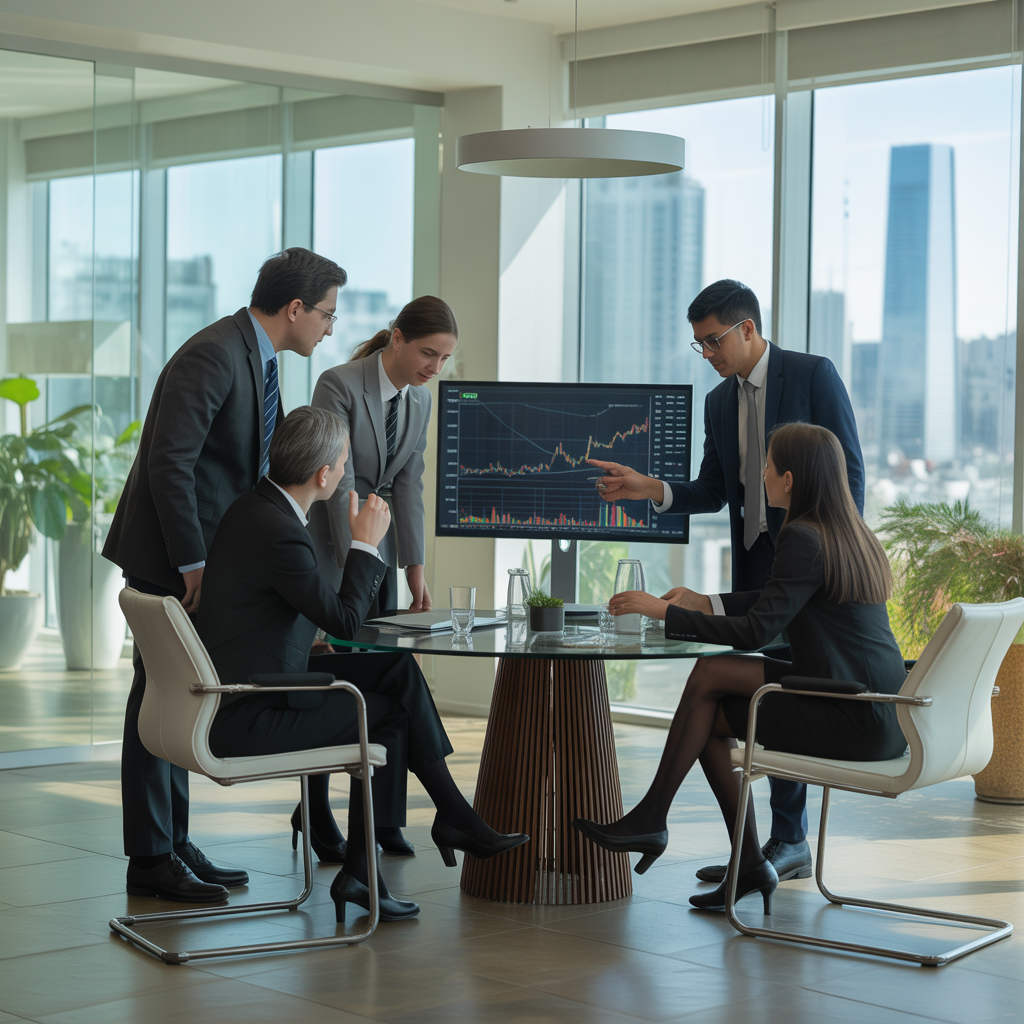 Equipo de asesores financieros profesionales
